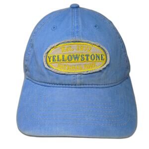 Jacobson Hat Company Yellowstone National Park Blue Baseball Cap OS Strapback